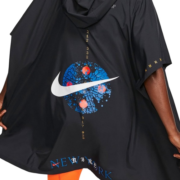 New York Water Repellent Hooded Running Poncho - Picture 5 of 16